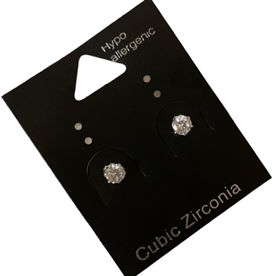 21116 EXTRA SMALL SILVER ROUND STUD EARRINGS