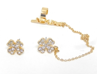 23526 EARCUFF "LUCK" SET