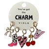 25-0125 COW GIRL 5 PIECE MULTI CHARM SET