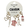 25-0134 PINK NURSE 5 PIECE MULTI CHARM SET
