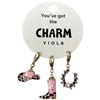 25-0154 COW PRINT PINK 3 PIECE WESTERN MULTI CHARM SET