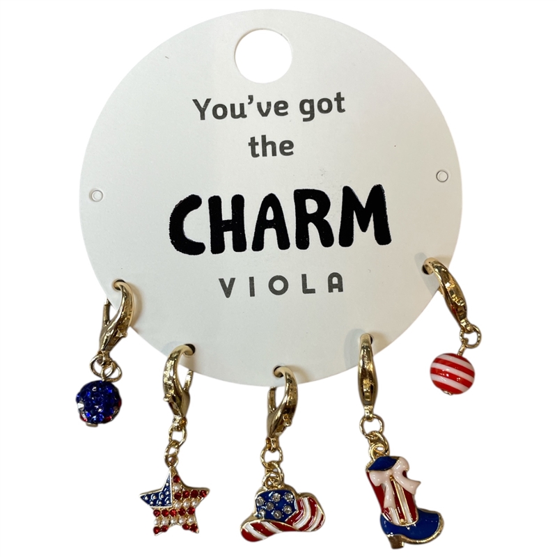 25-0155 USA 5 PIECE MULTI CHARM SET