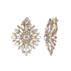 25666 CRYSTAL CLIP ON EARRINGS