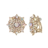 25672 CRYSTAL CLIP ON EARRINGS