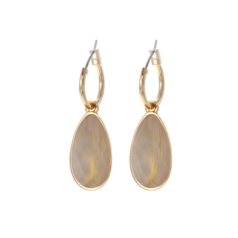 26128 TEARDROP-SHAPE JEWEL EARRINGS