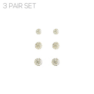 26293 3 PACK RHINESTONE STUDS