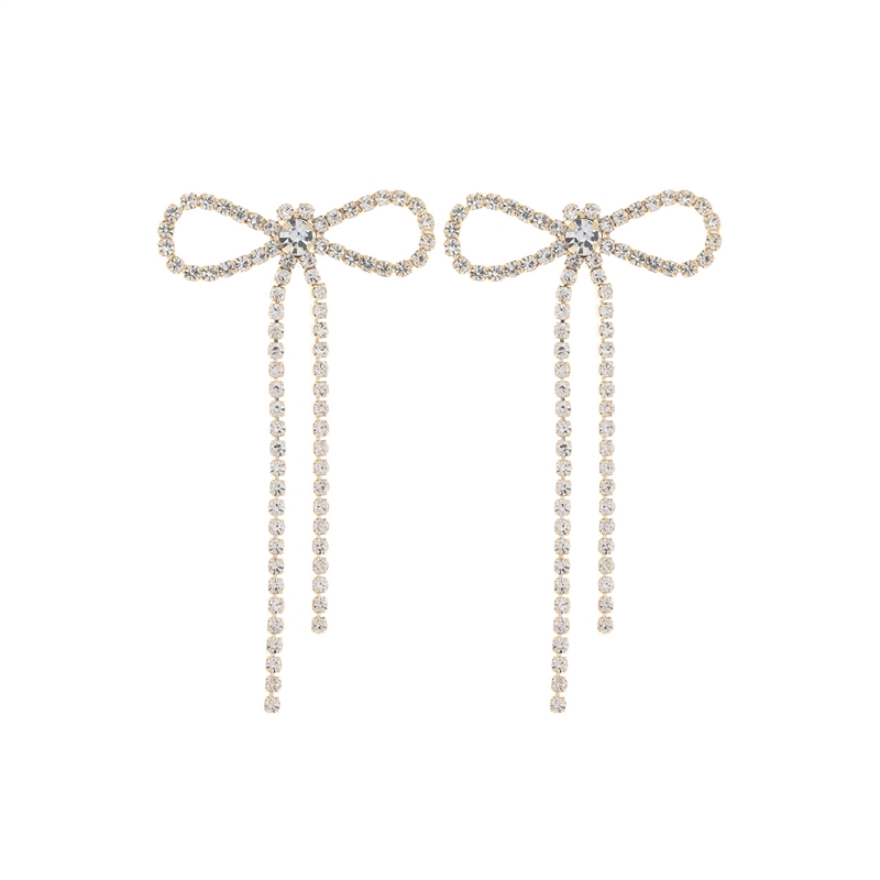 26646 RHINESTONE BOW POST EARRINGS