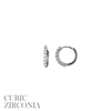 26728 CZ SINGLE LINE SMALL HUGGIE EARRINGS