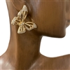 26752   RHINESTONE BUTTERFLY STUD EARRINGS