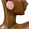 26886   PINK GLITTER STUD EARRINGS