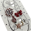 27-0062  BURGUNDY GAME DAY  CHARMS SHOES CHARMS