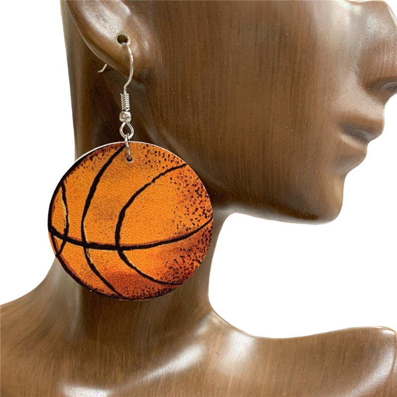 27706-R   BASKETBALL   EARRINGS