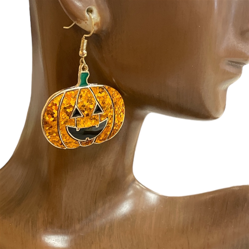 27970 PUMPKIN HALLOWEEN EARRINGS