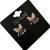 28038 CZ RHINESTONE  BOW  STUDS EARRINGS