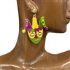 28050  MARDI GRAS EARRINGS