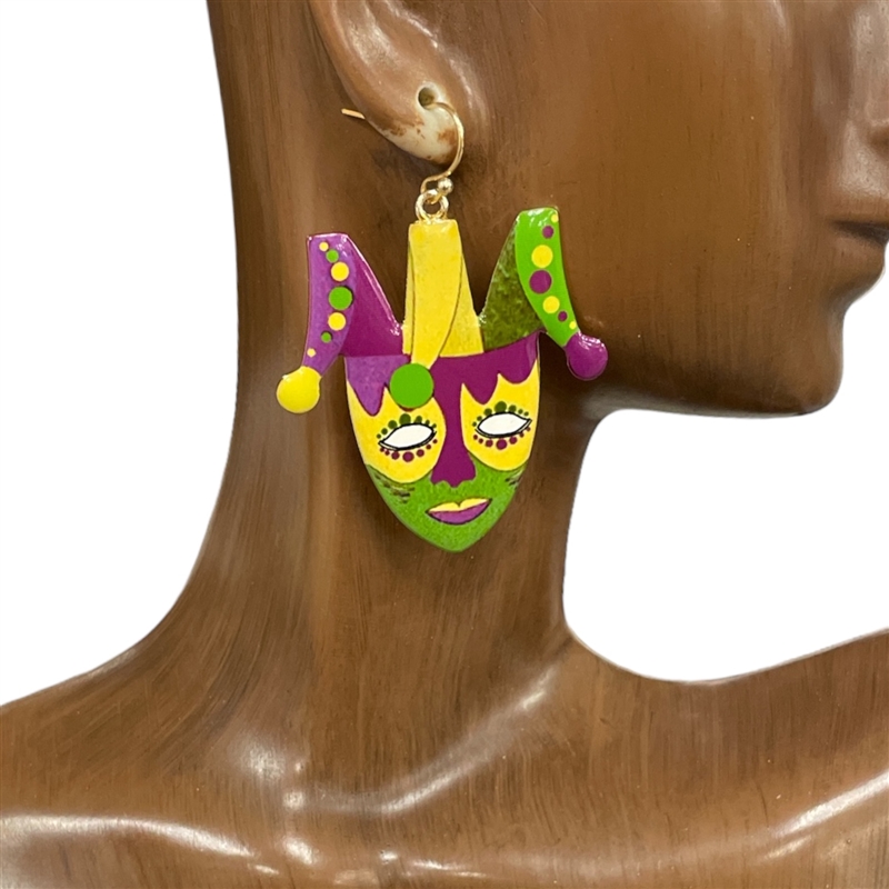 28050  MARDI GRAS EARRINGS