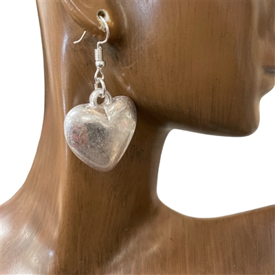 28088 HAMMERED HEART EARRINGS