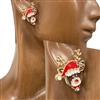 28268 CHRISTMAS REINDEER HEAD EARRINGS