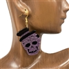 28274 ACRYLIC SKULL EARRINGS