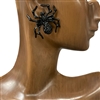 28292 BLACK SPIDER STUD EARRINGS