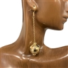 28326 DANGLE LONG BALL EARRINGS