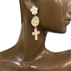 28350 EASTER EGG CROSS EARRINGS