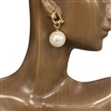 28387 DANGLE PEARL EARRINGS