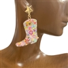 28393M  MULTI COLOR BOOT EARRINGS