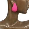 28507H HOT PINK MEDIUM TEARDROP EARRINGS