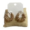 28540 RHINESTONE CIRCLES HOOP EARRINGS