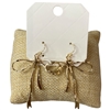 28604 TEXTURED BOW EARRINGS