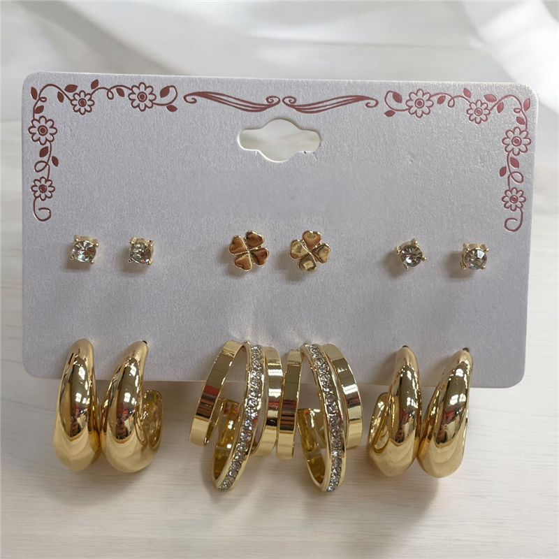 28716 STUD 6PCS SET EARRINGS