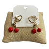 28763 CHERRY HOOP EARRINGS