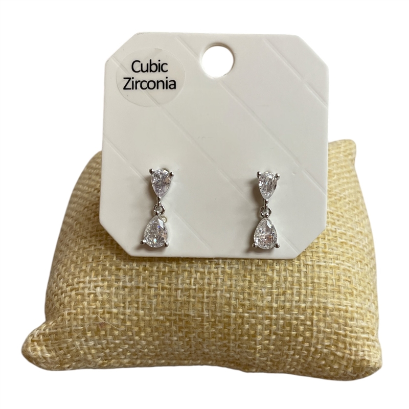 28765 SMALL BOW RHINESTONE EARRINGS