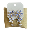 28856 3 FLOWERS DANGLE STUD EARRINGS