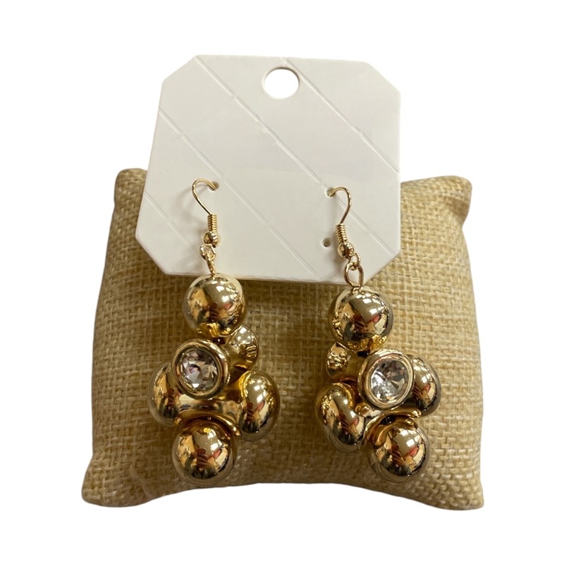 28959 LIGHTWEIGHT BEADED BALL EARRINGS