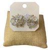 28965 BEADED SMALL FLOWER CLUSTER STUD EARRINGS