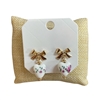 28981 BOW & HEART STUD EARRINGS