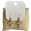29021-1 DANGLE CROSS EARRINGS