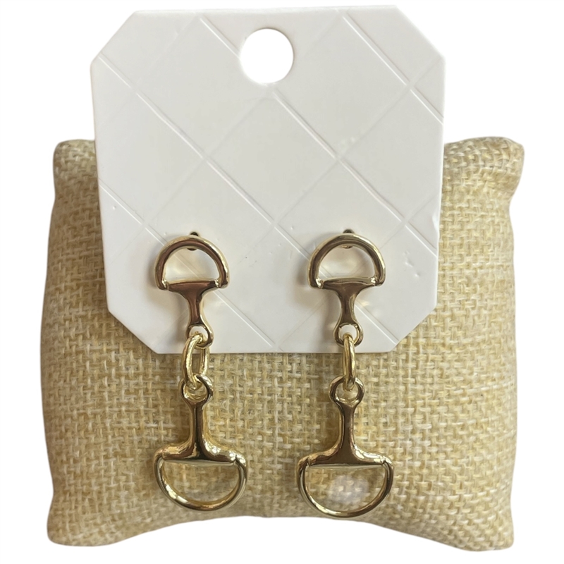 29061 HORSESHOE CHAIN LINK EARRINGS