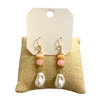 29075 PEARL ACRYLIC DANGLE EARRINGS