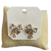 29101 RHINESTONE BOW STUD EARRINGS