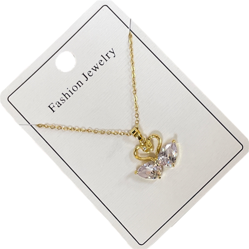 2951SN  SWAN RHINESTONE NECKLACE