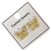 29529E  RHINESTONE BUTTERFLY EARRINGS