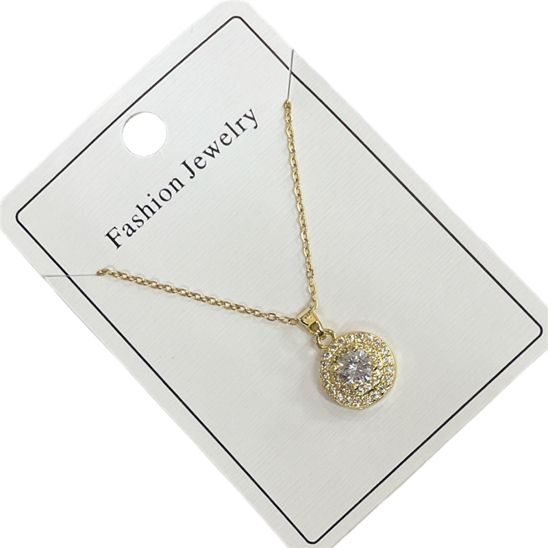 2955ST SMALL RHINESTONE CIRCLE NECKLACE