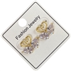 2957SN  SWAN RHINESTONE EARRINGS