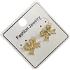 2958B RHINESTONE BOW EARRINGS
