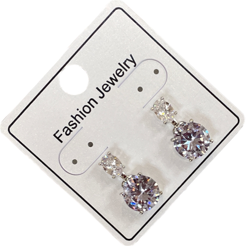 295DD1  DOUBLE STONE EARRINGS