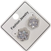 295F5  RHINESTONE FLOWER EARRINGS