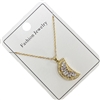 295MN  RHINESTONE MOON NECKLACE